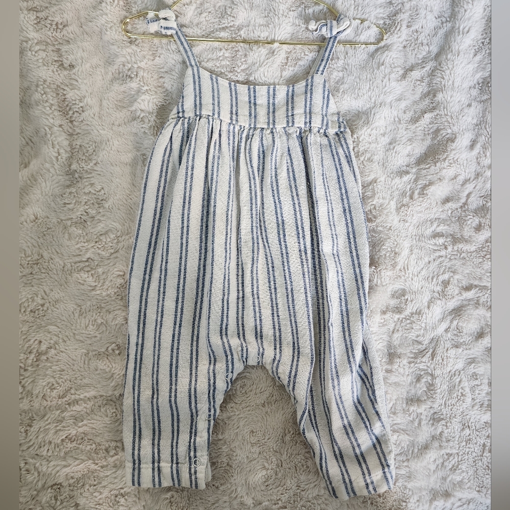 Nordstrom Baby Girl Linen Jumper 6-9 Months